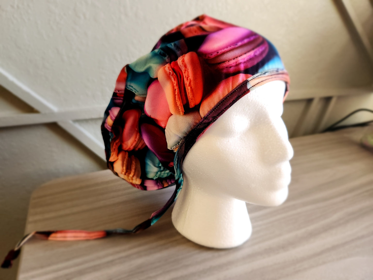 Macaroons Ponytail Scrub Cap