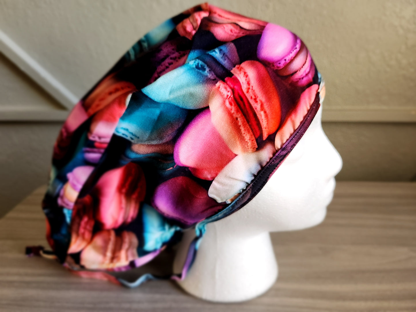 Macaroons Ponytail Scrub Cap