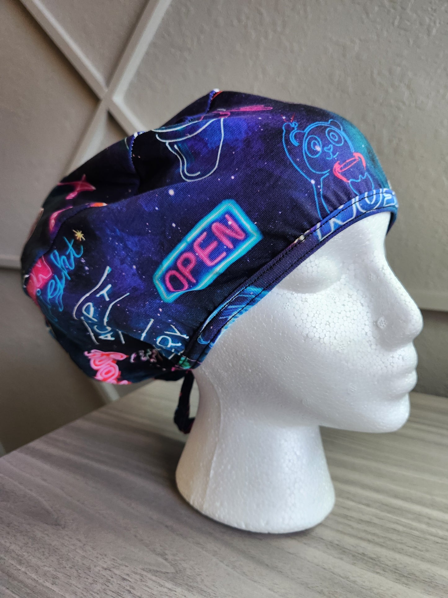 Neon Lights - Ponytail Scrub Cap