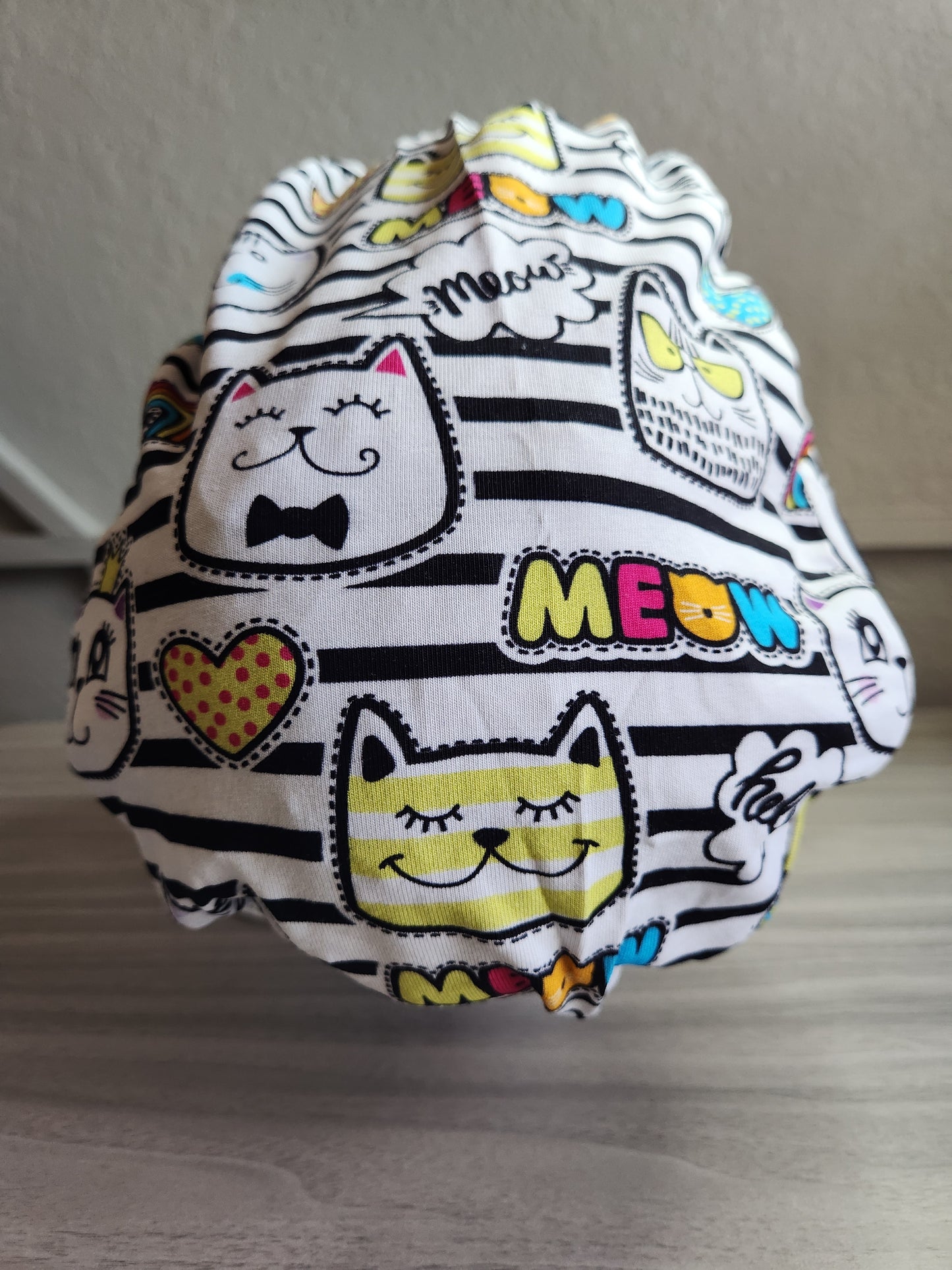 Cute Kitty Ponytail Scrub Cap