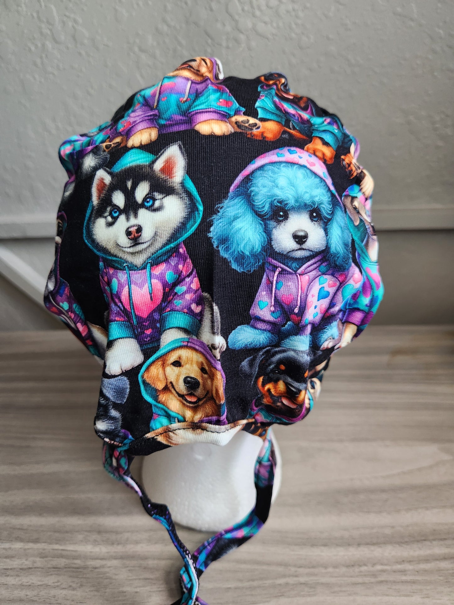 Dog Collage Scrub Cap