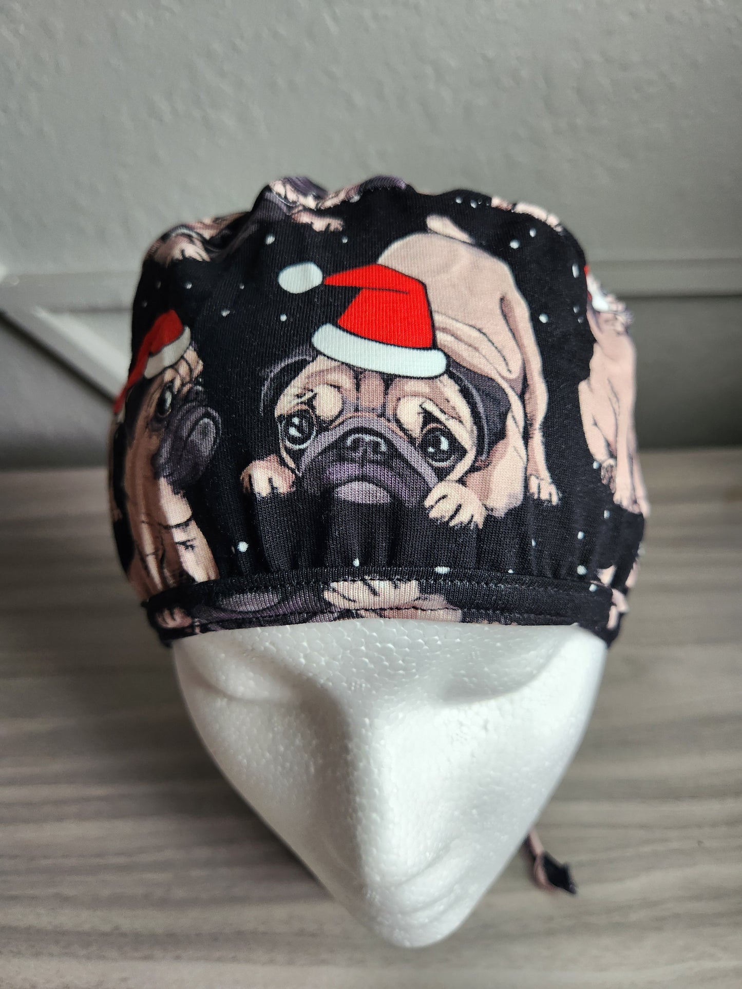 Christmas Pug - Scrub Cap