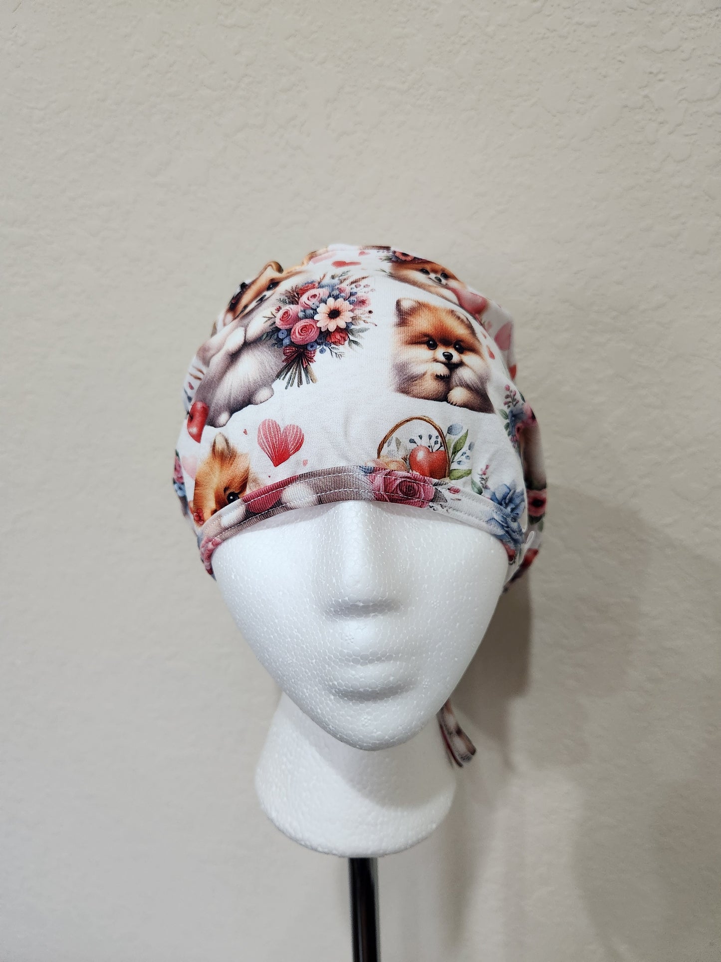 Pomeranian - Ponytail Scrub Cap