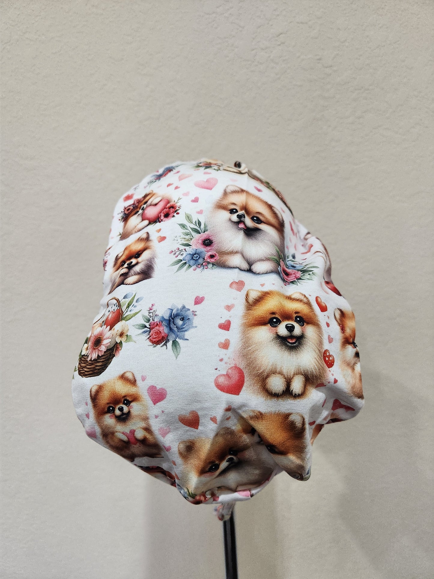 Pomeranian - Ponytail Scrub Cap