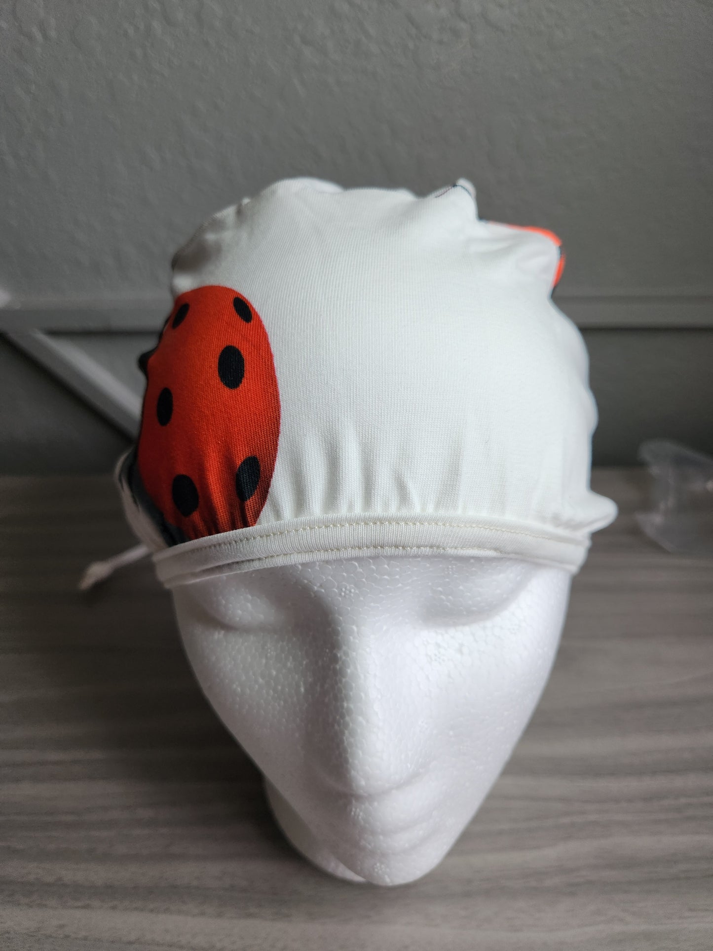 Ladybug  - Ponytail Scrub Cap