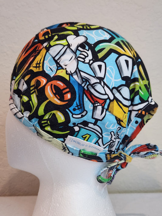 Graffiti/Hip Hop Style - Scrub Cap