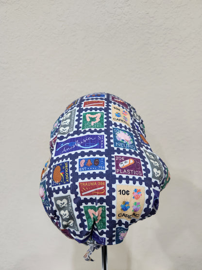 Surgical Stamps - Ponytail Scrub Cap