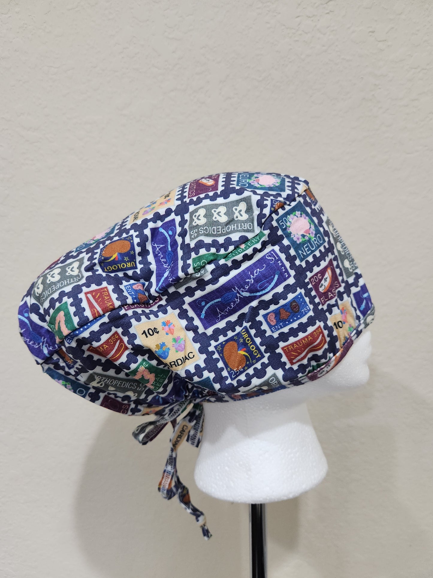 Surgical Stamps - Ponytail Scrub Cap