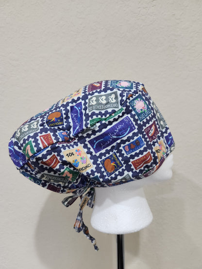 Surgical Stamps - Ponytail Scrub Cap